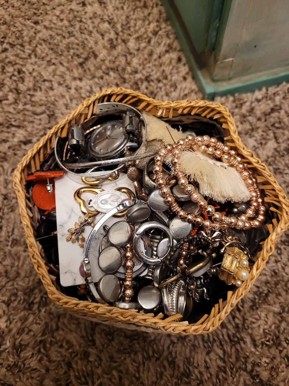 Basket Of Jewlrey